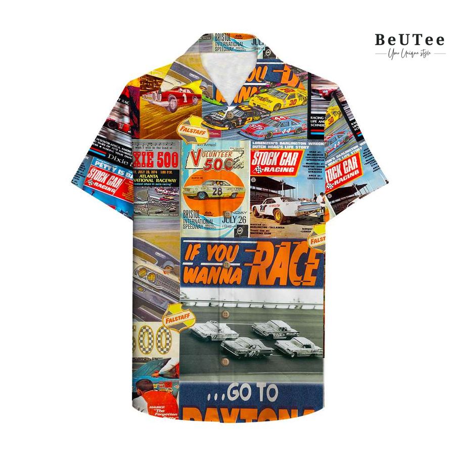 Stock Car Racing Magazine if you wanna race Hawaiian Shirt Aloha Shirt