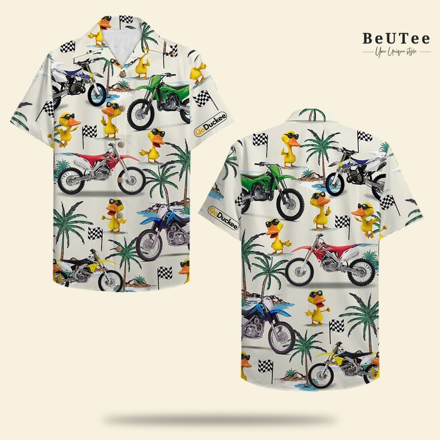 Motocross and Swag Duck Hawaiian Shirt 