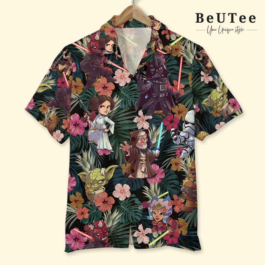 41 Star War Summer Flower Pattern Hawaiian Shirt