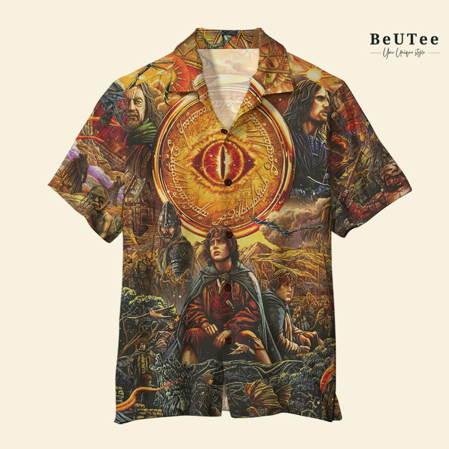 Lord of The Ring The Hobit and the Ring main characters ancient Hawaiian Shirt 