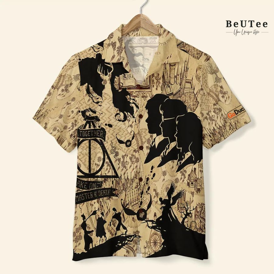 7 Harry Potter Map Together They Make One Master Of Death Hawaiian Shirt and Shorts