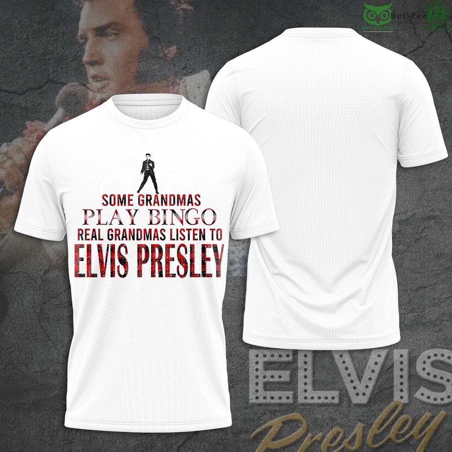 Elvis Presley some grandmas play bingo real grandmas 2D T-Shirt
