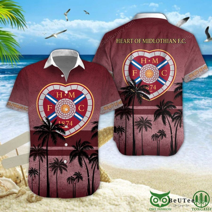 Heart of Midlothian F.C. Palm Tree Scottish Premiership 3D Printed Polo Tshirt Hoodie