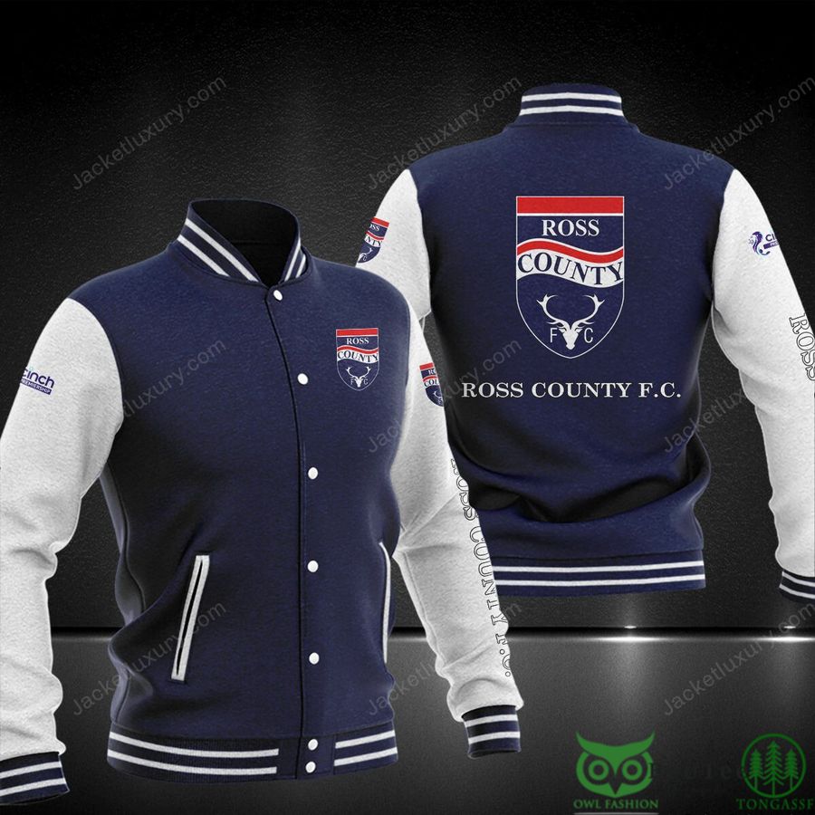 Ross County F.C. Scottish Premiership Baseball Varsity Jacket