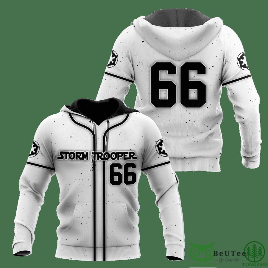 Customized Star Wars White 3D Hoodie