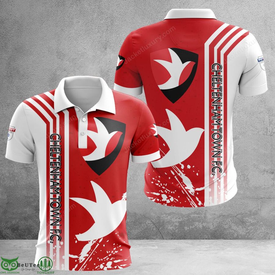 Cheltenham Town F.C EFL Championship 3D Polo T-shirt