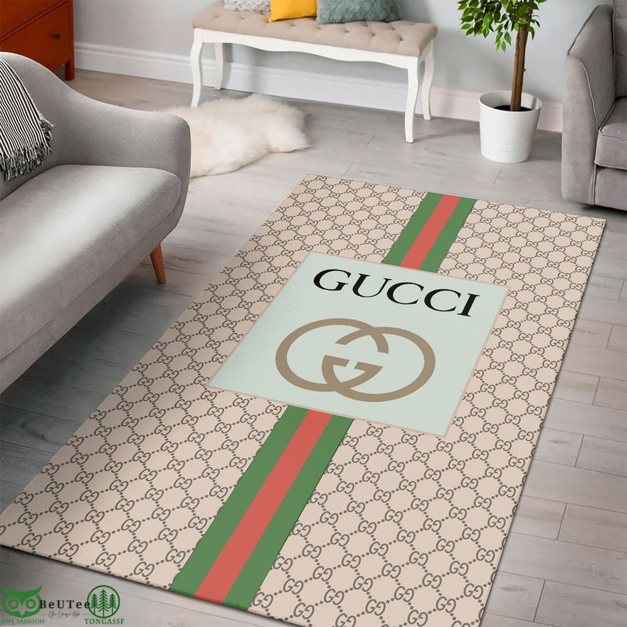 Gucci signature tone Cat Italian Luxury Brand Carpet Rug