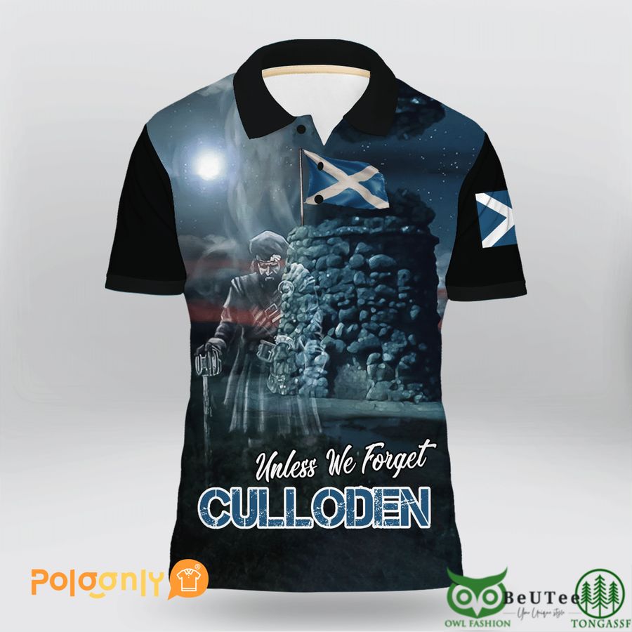 12 Scottish Veteran Unless We Forget Culloden Polo Shirt