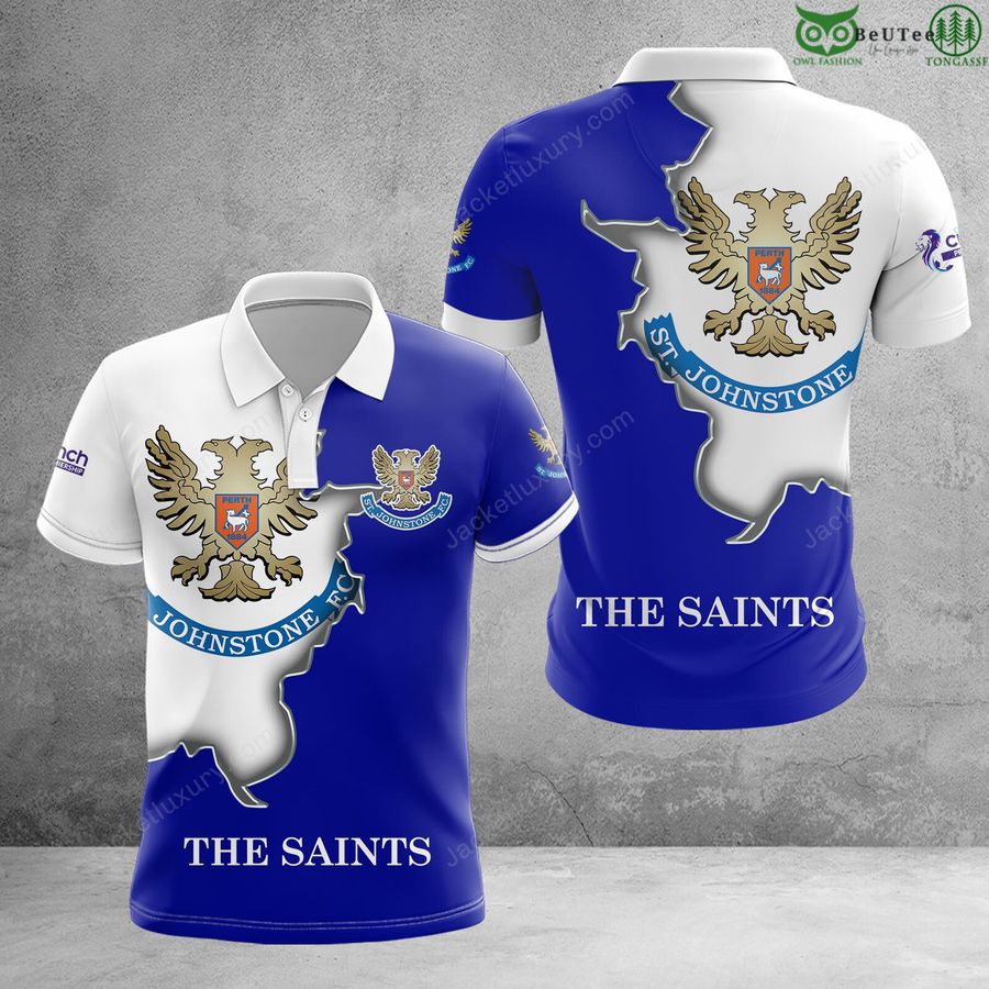 St Johnstone F.C. Scottish Premiership 3D Polo T-Shirt hoodie premium