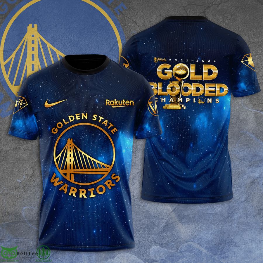 Golden State Warriors finals champions gold blooded 3D Shirt