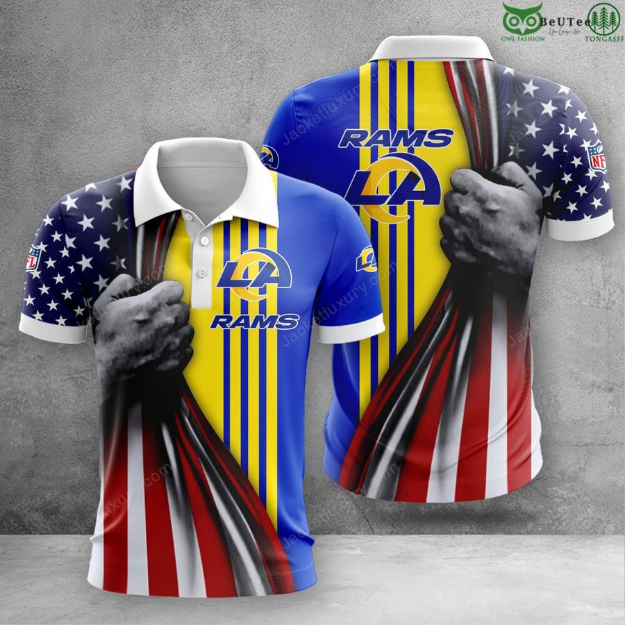 Los Angeles Rams NFL aloha pride summer 3D Polo T-Shirt Hoodie