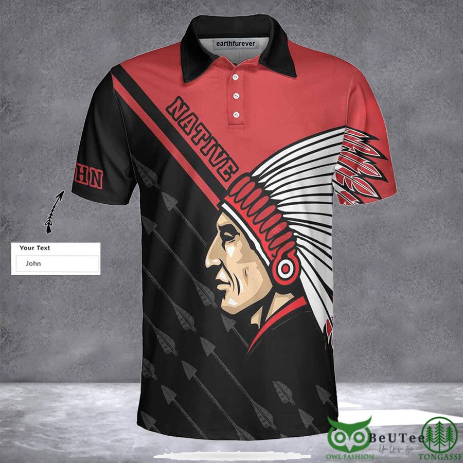 Personalized Native American Pride Polo Shirt