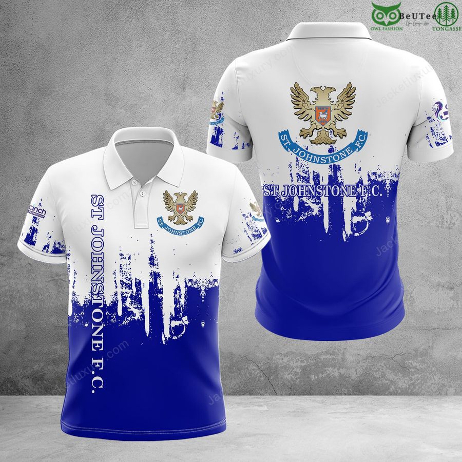 St Johnstone F.C. Scottish Premiership 3D Polo T-Shirt hoodie sporty vibe