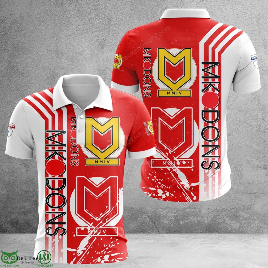 Milton Keynes Dons EFL Championship AOP Polo T-shirt