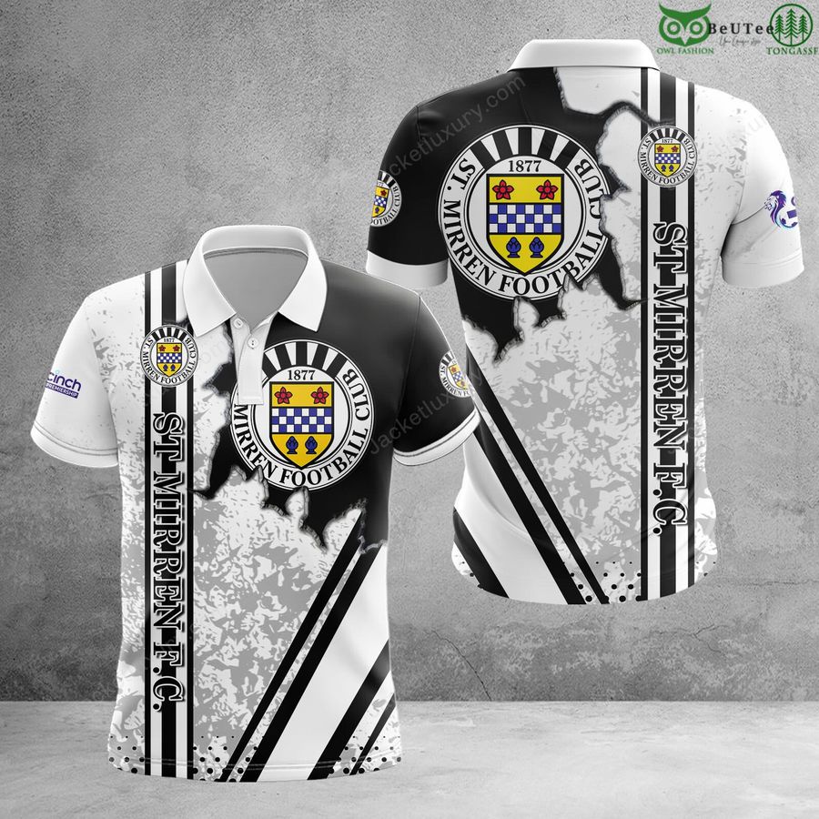 St Mirren F.C. Scottish Premiership 3D Polo T-Shirt hoodie 