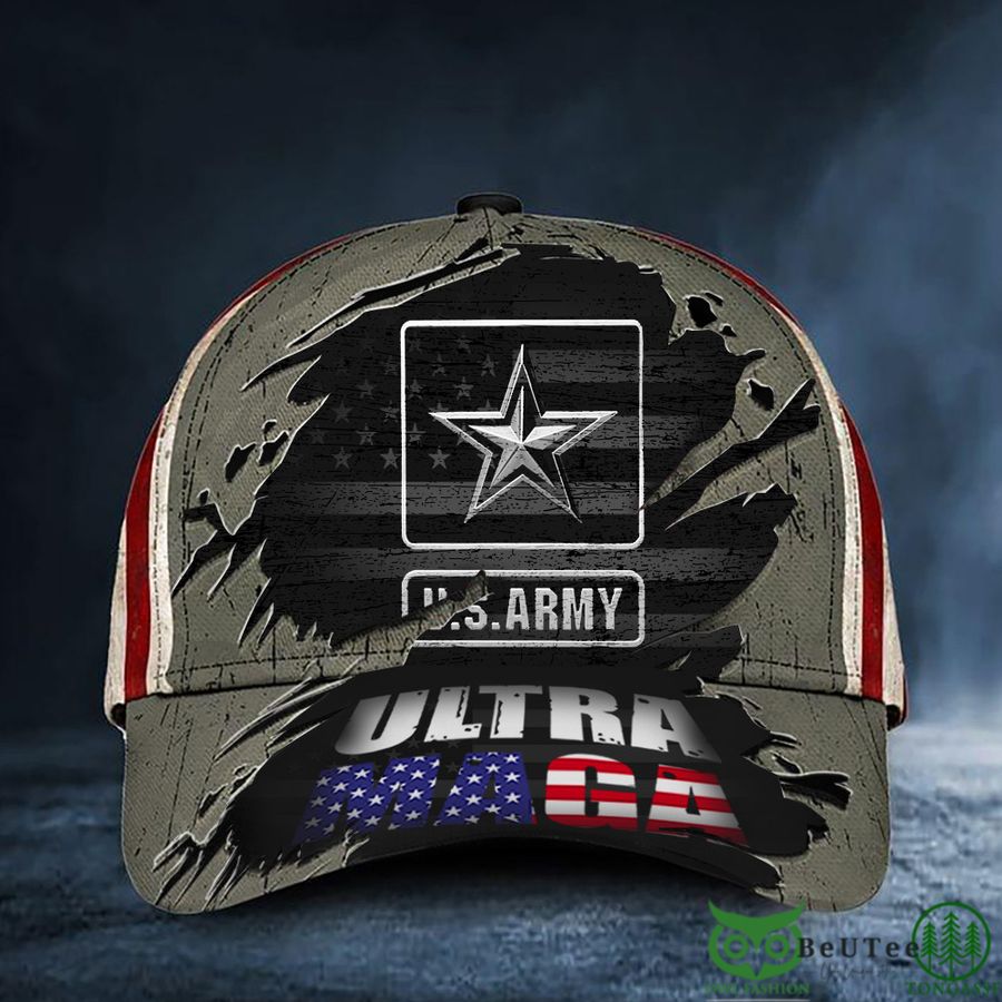 U.S Army Ultra Maga American Flag Proud Of US Army Classic Cap