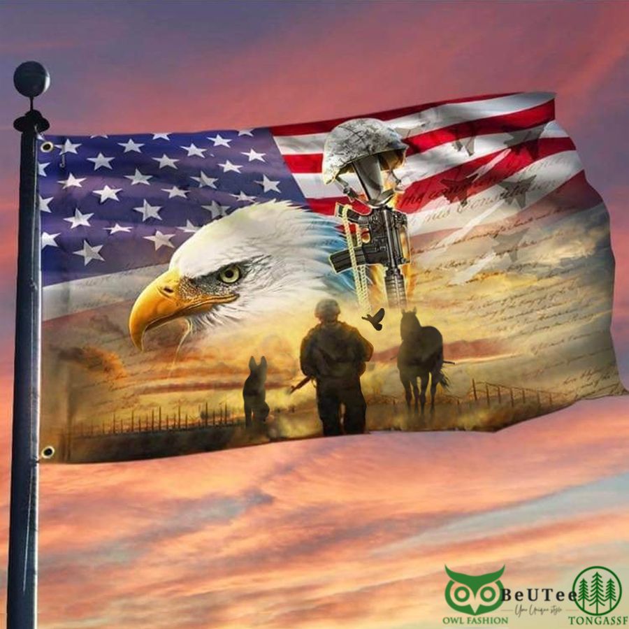 Eagle American Flag Military Patriots Flag