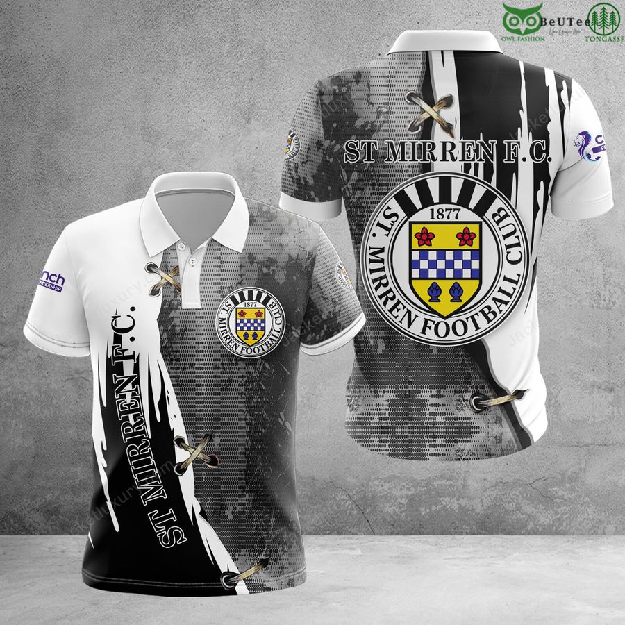 St Mirren F.C. Scottish Premiership 3D Polo T-Shirt hoodie football lovers