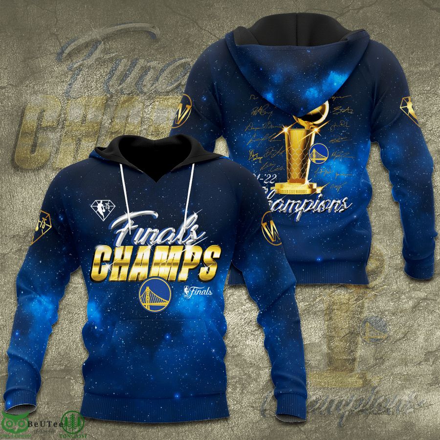 Golden State Warriors finals champions starry night sky 3D Shirt