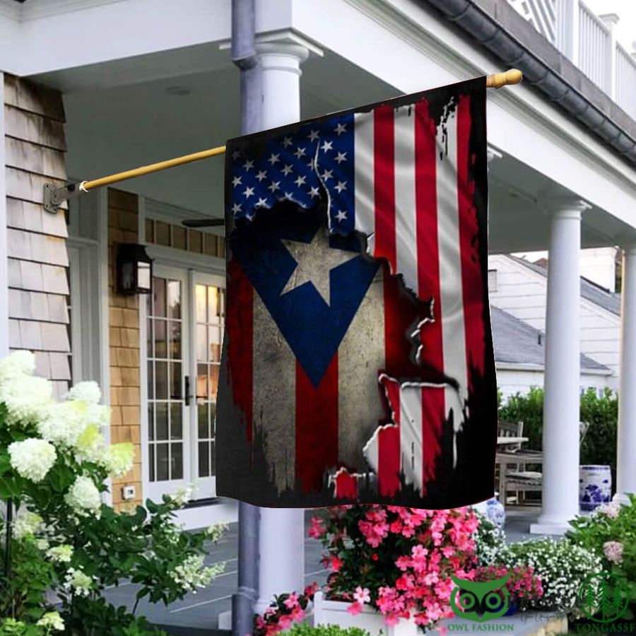 Puerto Rico Flag Inside US Flag Puerto Rico Pride Flag