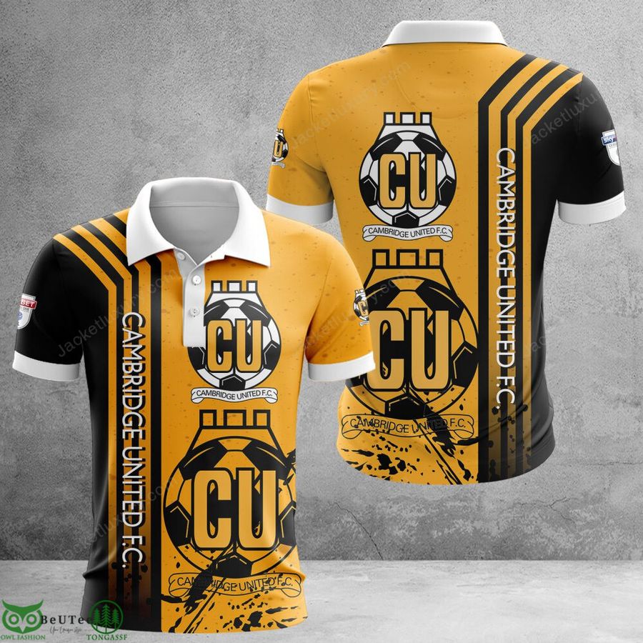 Cambridge United F.C EFL Championship 3D Polo T-shirt