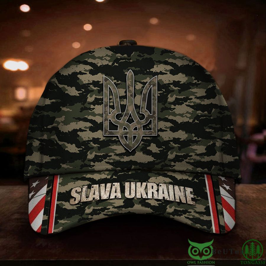 Slava Ukraini American Flag Classic Cap