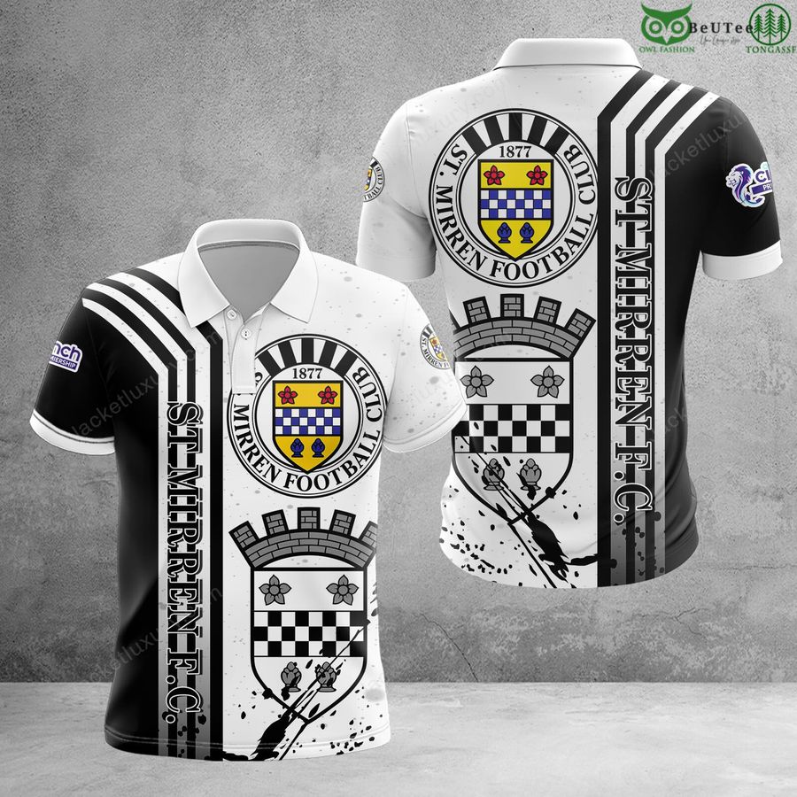 St Mirren F.C. Scottish Premiership 3D Polo T-Shirt hoodie for fans