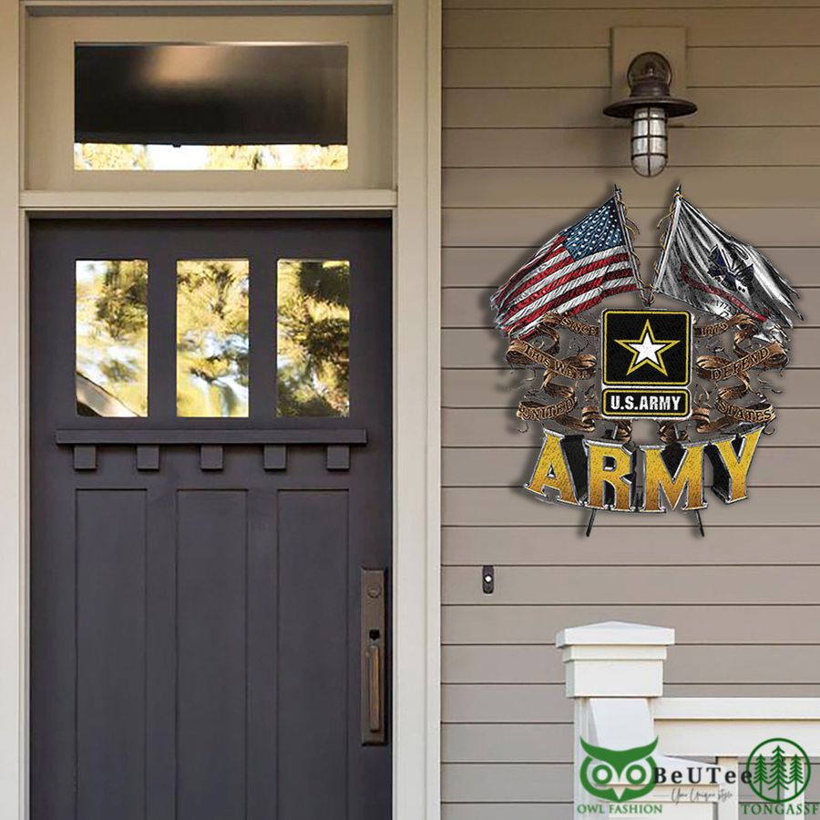 US Army American Flag Proud Serve Metal Sign 