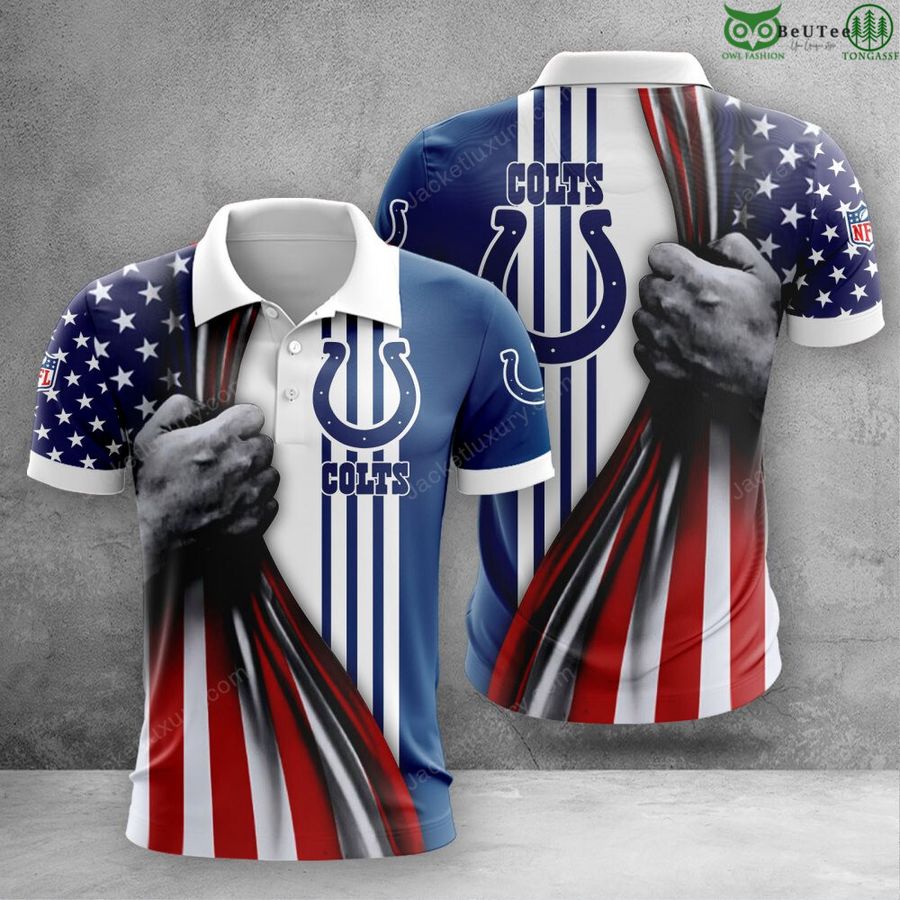 Indianapolis Colts NFL aloha pride summer 3D Polo T-Shirt Hoodie