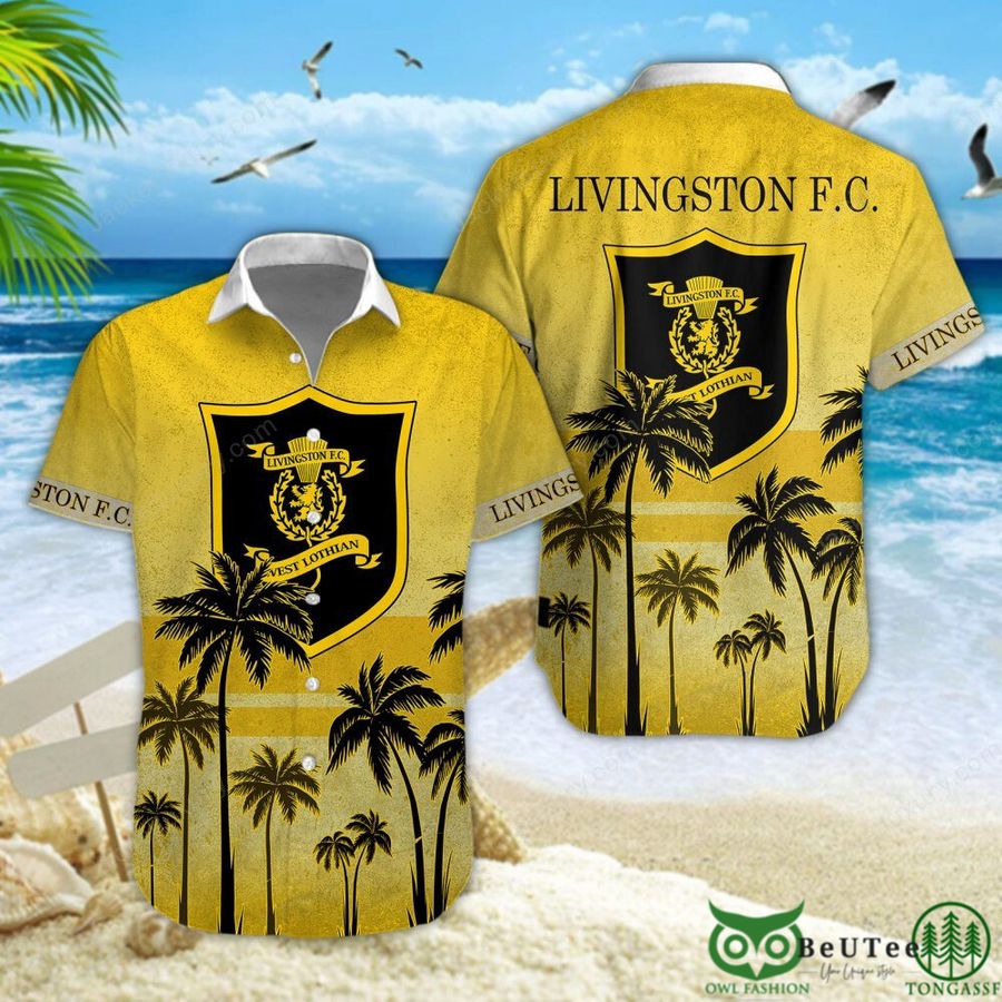 Livingston F.C. Palm Tree Scottish Premiership 3D Printed Polo Tshirt Hoodie