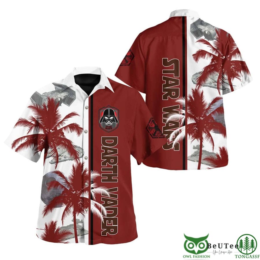 Star Wars Darth Vader Dark Red Hawaiian Shirt 