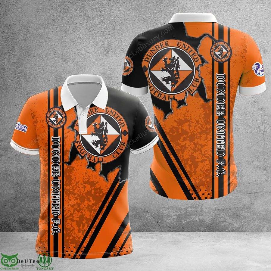 Dundee United F.C. maps Scotland football champions 3D Polo T-shirt Hoodie