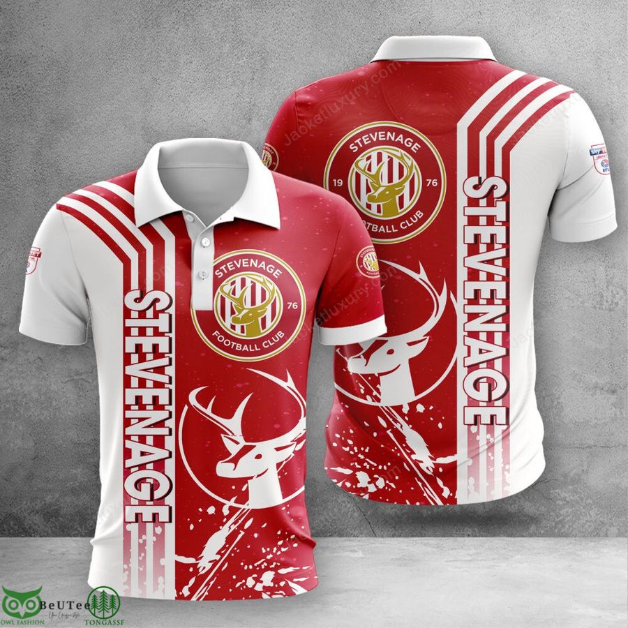 Stevenage Football Club EFL Championship 3D Polo T-shirt