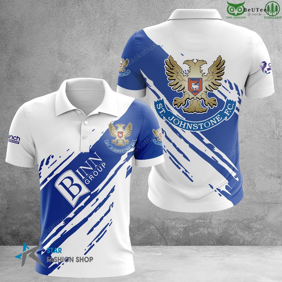 St Johnstone F.C. soccer Scottish Premiership 3D Polo T-Shirt hoodie sporty vibe