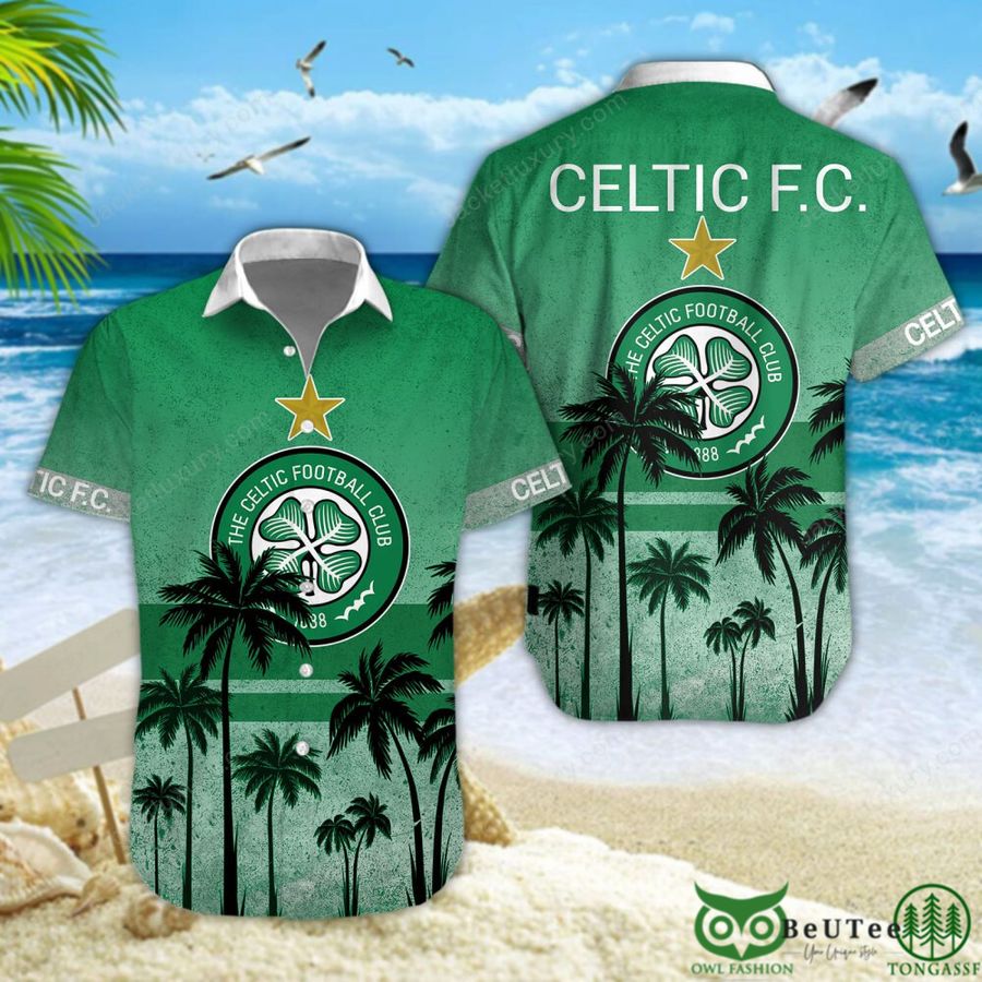 Celtic F.C. Palm Tree Scottish Premiership 3D Printed Polo Tshirt Hoodie