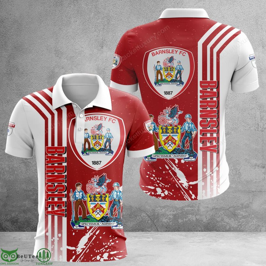 280 Barnsley F.C football EFL Championship full printed 3D T Shirt Polo