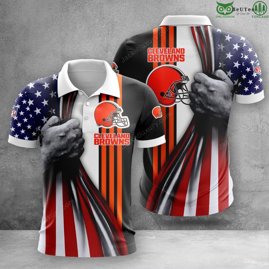 Cleveland Browns NFL aloha pride summer 3D Polo T-Shirt Hoodie
