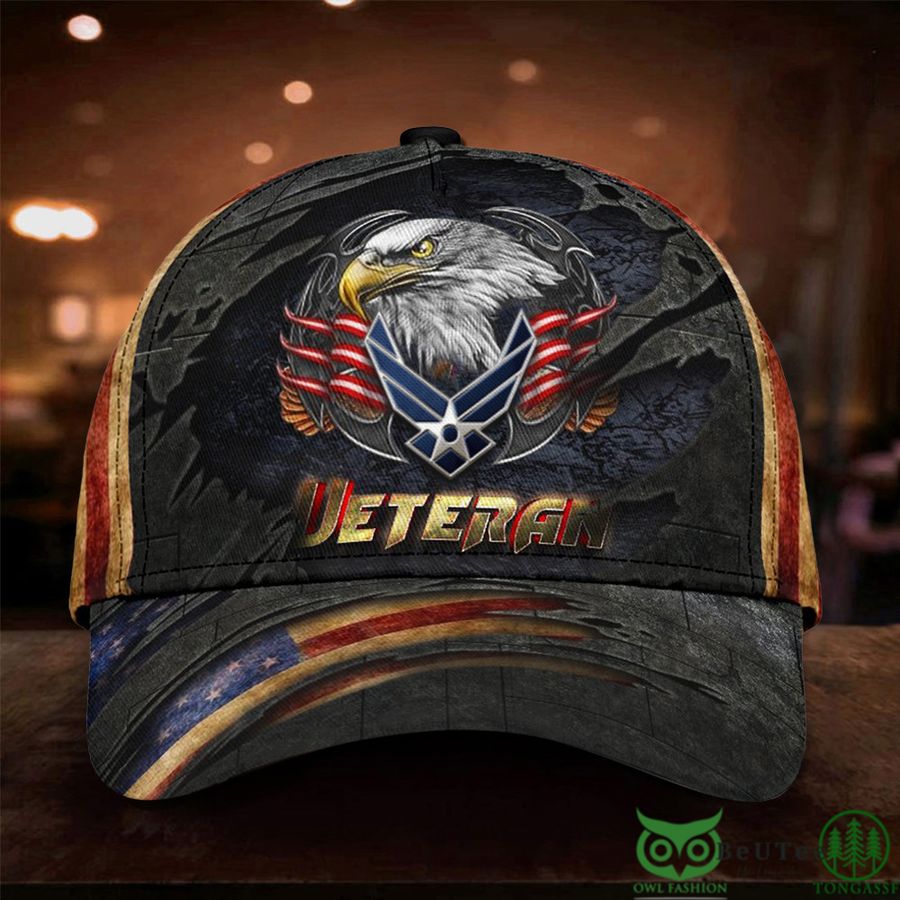 Eagle United States Air Force Veteran American Flag Classic Cap USAF