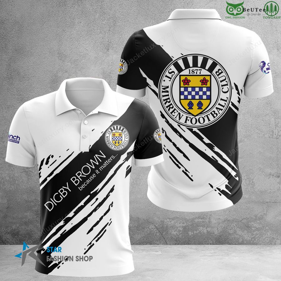 St Mirren F.C. soccer Scottish Premiership 3D Polo T-Shirt hoodie 