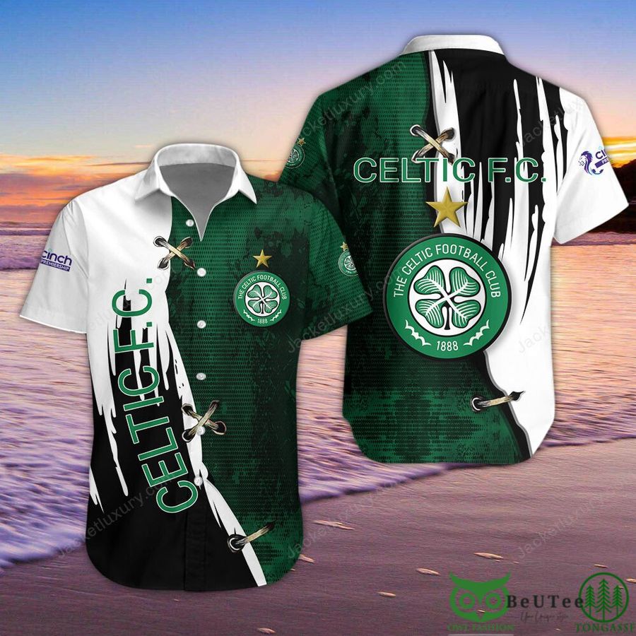 Celtic F.C. Scottish Premiership Hawaiian Shirt