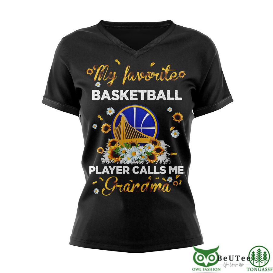 Golden State Warriors NBA Sunflowers Black 3D T-shirt