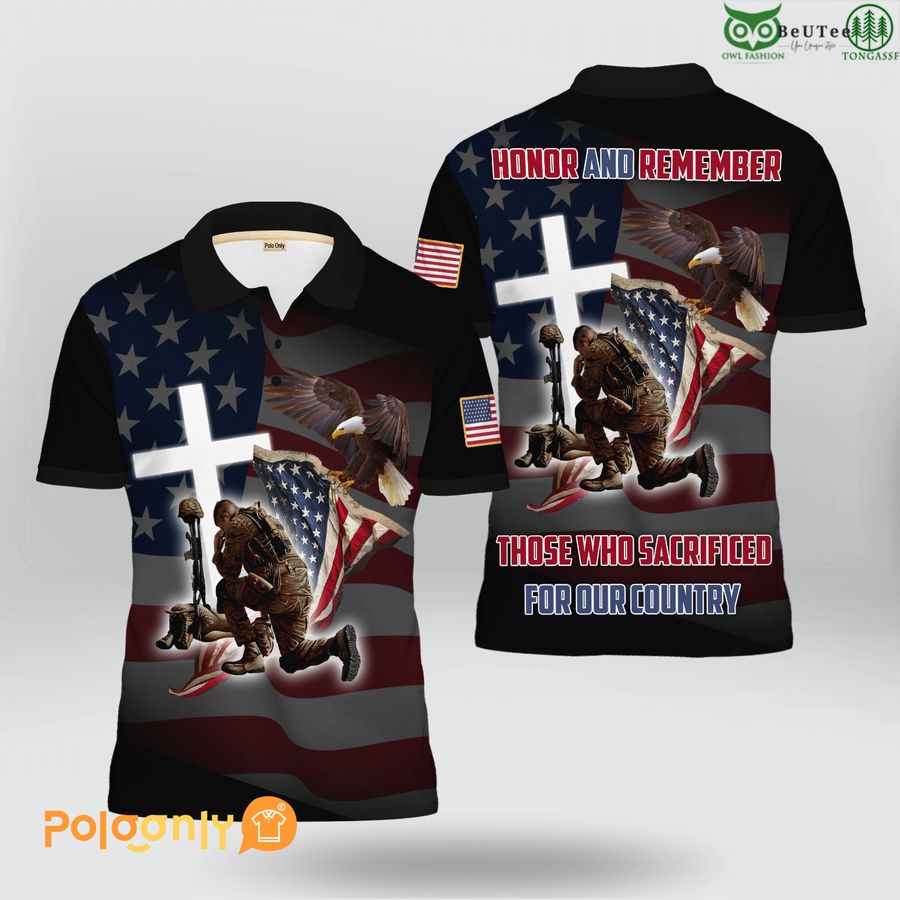 Memorial Day 'Honor And Remember Those Who Sacrificed For Our Country' Polo Shirt 