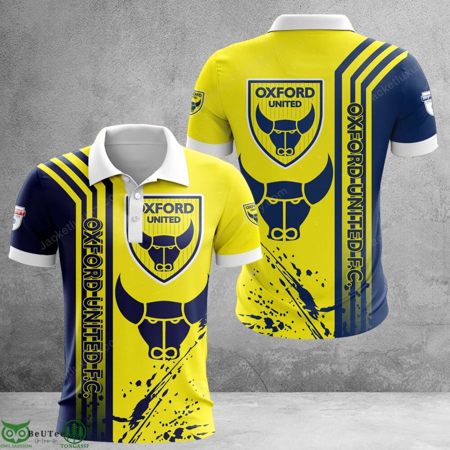 Oxford United F.C EFL Championship 3D Polo T-shirt