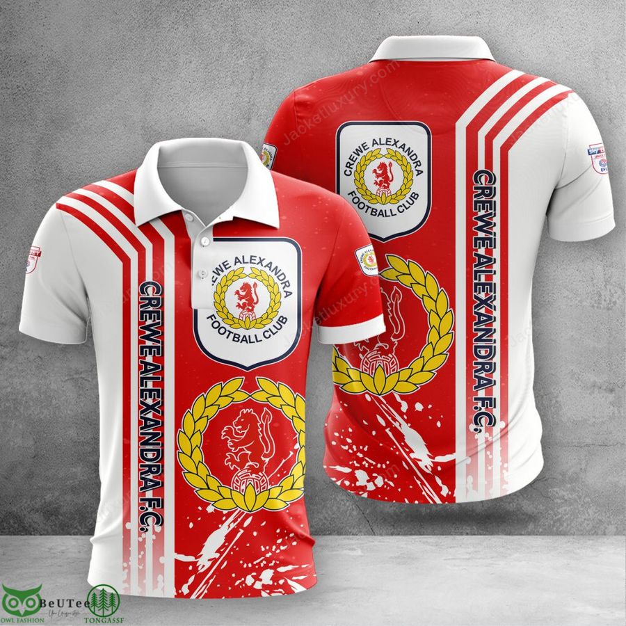 Crewe Alexandra EFL Championship AOP Polo T-shirt