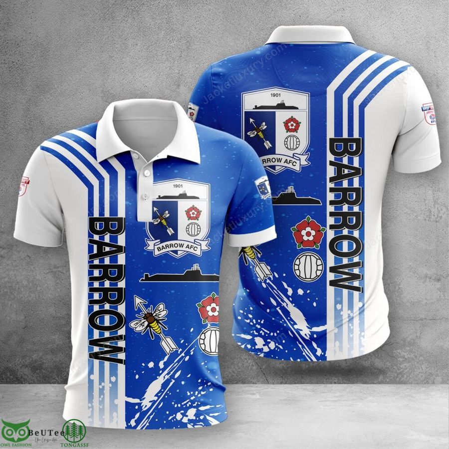 Barrow AFC EFL Championship AOP Polo T-shirt