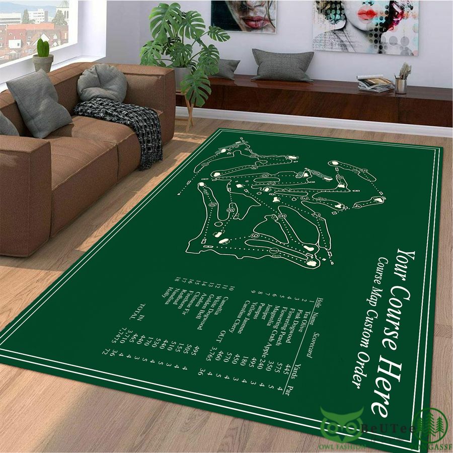 48 Personalized Golf Patent Area Carpet Rug