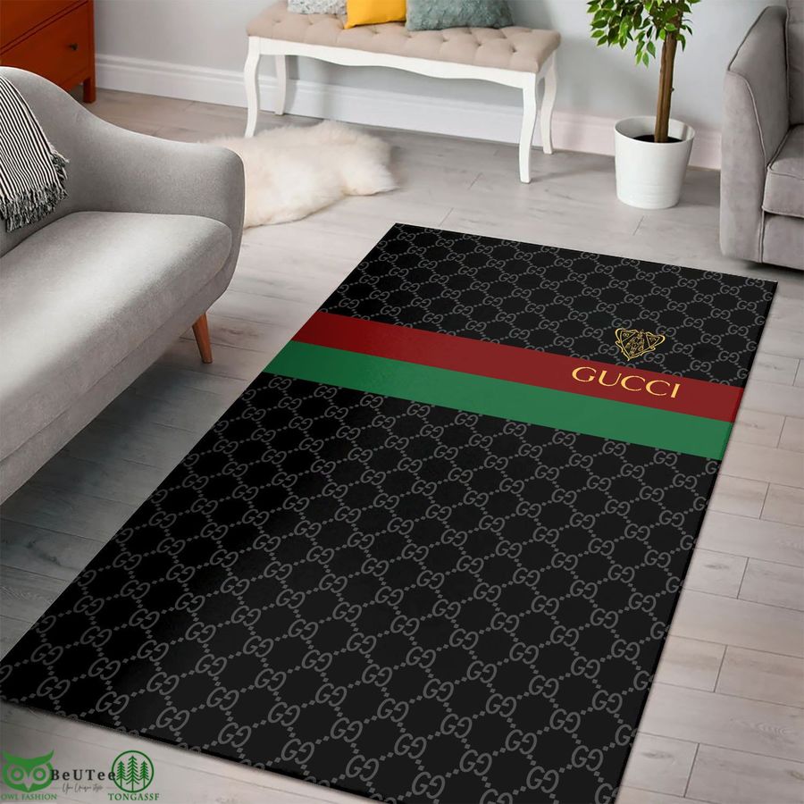 Gucci Tiger black luxury Carpet Rug 