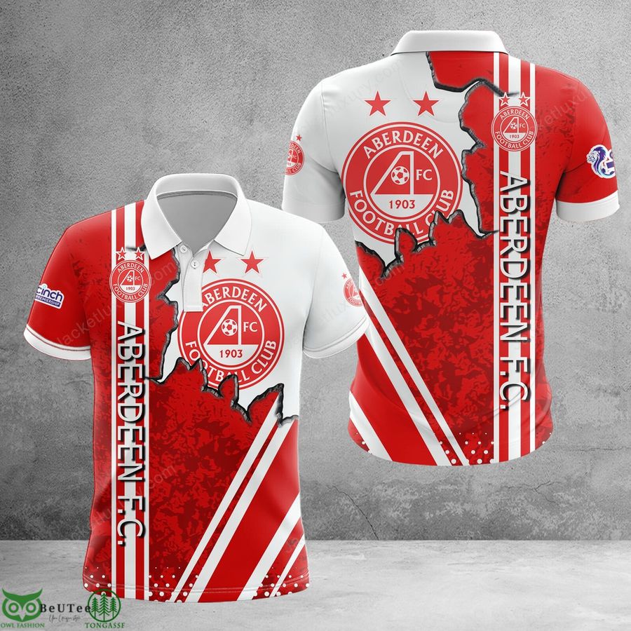 Aberdeen F.C. maps star Scotland football champions 3D Polo T-shirt Hoodie