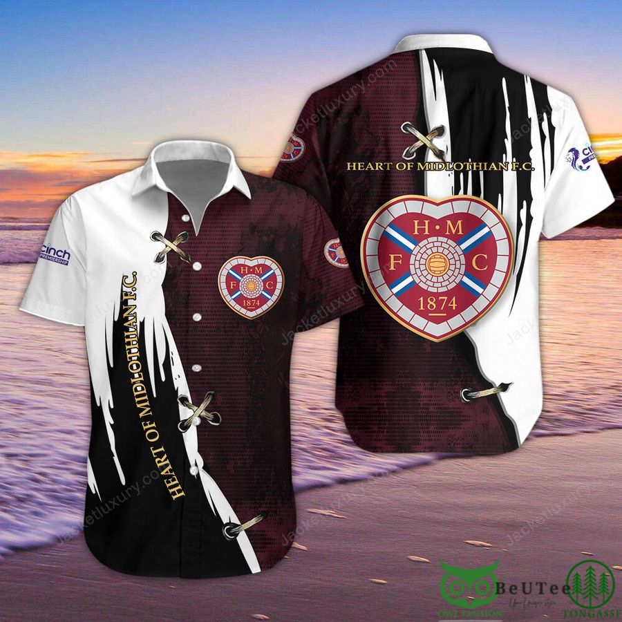 Heart of Midlothian F.C. Scottish Premiership Hawaiian Shirt