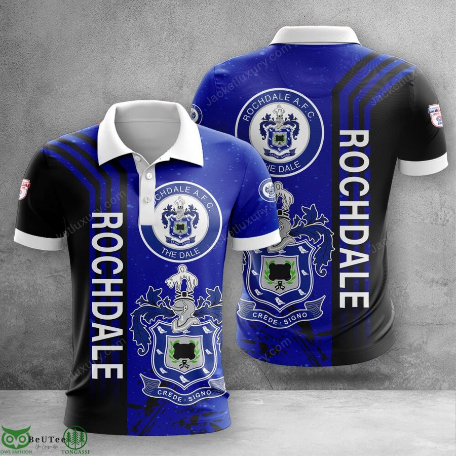 Rochdale AFC EFL Championship 3D Polo T-shirt